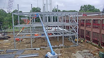 Academic Building Construction Time Lapse August-October 2019 | Rose-Hulman Institute of Technology