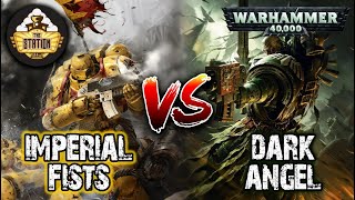 Мультшоу Репорт Imperial Fists vs Dark Angel Warhammer 40k