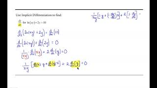 Implicit Differentiation: Logarithm