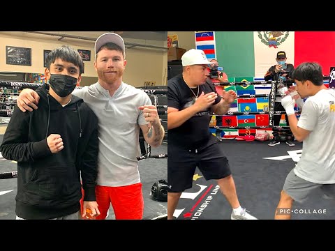 CANELO & EDDY TEACHING PACQUIAO JR. HOW TO  BOX & FIGHT LIKE CANELO, BOTH IN BEAST MODE TRAINING