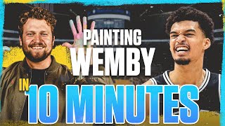 Showing WEMBY My Painting of Him!!!!