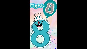 Learn My 123s: Number 8-EIGHT #Animated #Interactive #8 #eight #123s #number8 #learnnumbersforkids