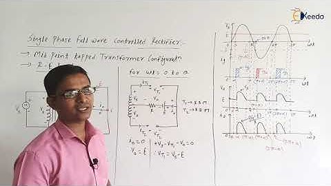 Single Phase FWC Rectifier: Mid Point Tapped Transformer: RE Load With Circuit Operation