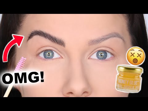 I TRIED THE VIRAL FLUFFY BROWS HACK! DOES IT REALLY WORK!??