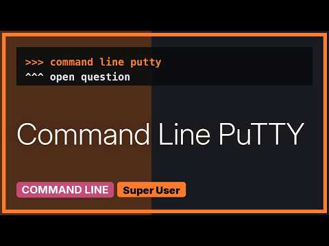 How to Execute a command in target line of your Putty shortcut?