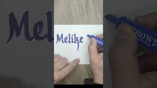 Melike Nur #shorts #kaligrafi #keşfet #calligraphy