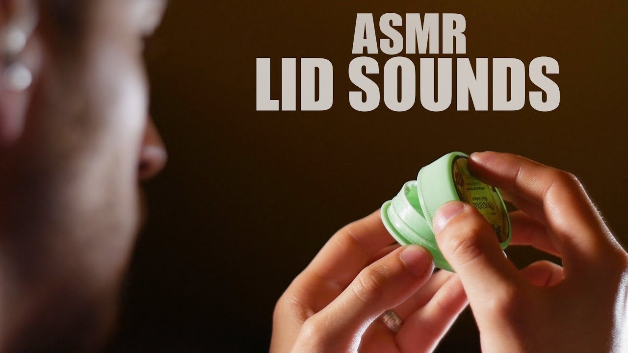 Lid sounds #2 ASMR - bit of whispering -