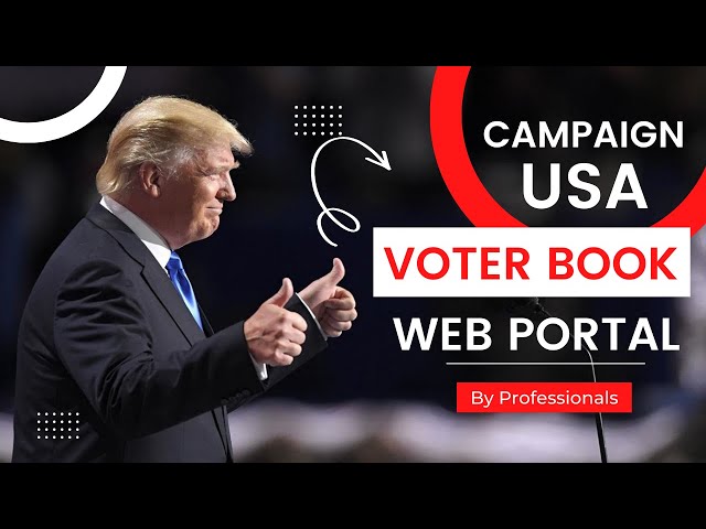 Voter Book USA | Political Campaign Portal done for our US Client