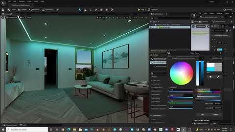Emisive material in Lumen UE5 - Archviz scene