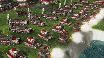 RUS Air Force 1 vs 5 USA - C&C Generals The End of Days