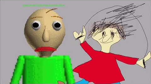 Baldi Basics The Movie: Donald Duck And Baldi have eaten By Sonic Scene