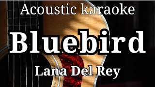 Lana Del Rey - Bluebird (Acoustic guitar karaoke with Lyrics and Chords)