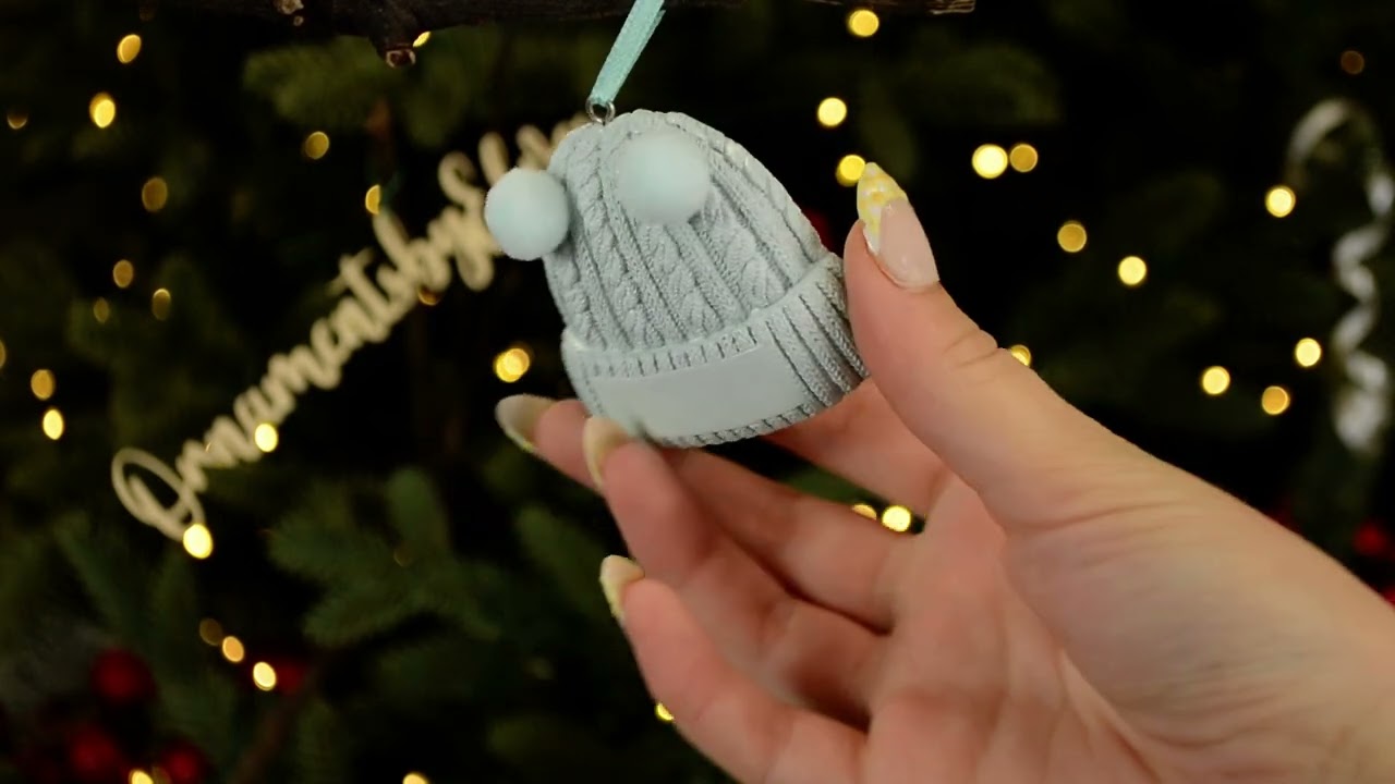 Ornaments by Elves: Personalized Blue Mini Beanie Baby Christmas Ornament OBE-OR2485-B