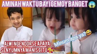 Gemoy banget mona waktu bayi 🥺 Alwi ngendorse apa ya banyak senyuman yang nyelip😂