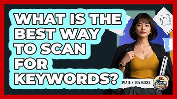 What Is The Best Way To Scan For Keywords?
