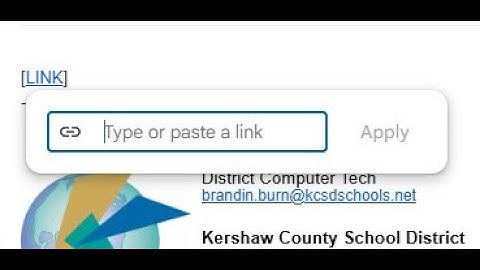 How To Hyperlink Text In GMail