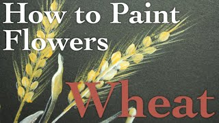 Plant painting | Wheat with acrylic ( in 2 Minutes )