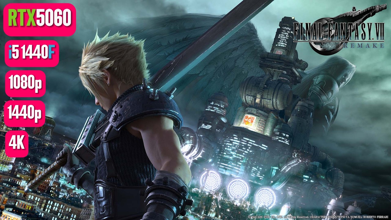 Final Fantasy VII Remake RTX 5060 FPS TEST | Final Fantasy 7