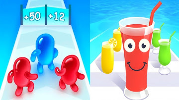 Join Blob Clash 3D VS Juice Run - Satisfying ASMR Gameplay ALL Levels