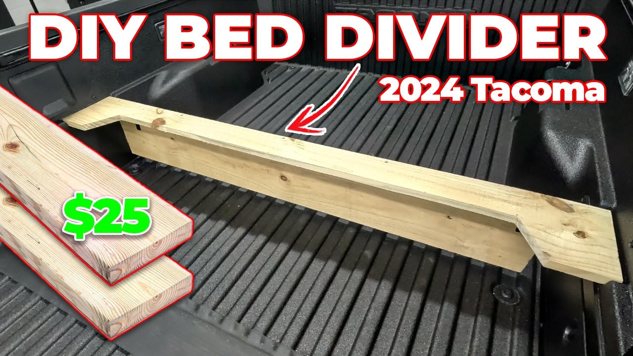 DIY Bed Divider for 2024 Tacoma | Cheap & Easy Truck Bed Mod!
