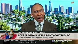 First Take This Is A Straw Man Argument - Stephen A. On Draymond Comments On Wembys Mvp Case