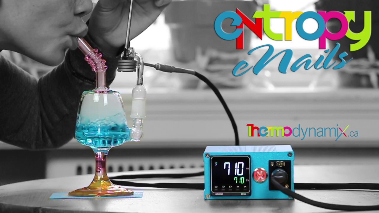 Crush Wine Glass & Blue Entropy eNail