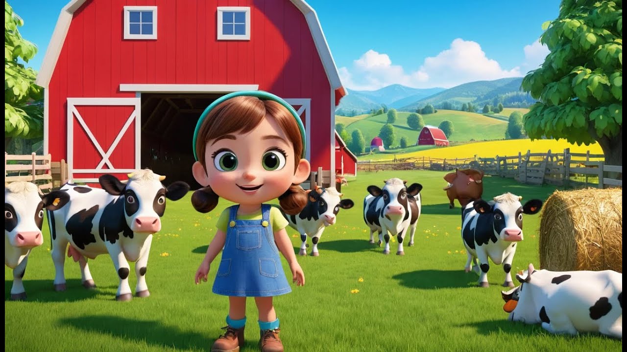 Cows Who Played Hide and Seek | Funny Farm Animal Song for Kids | Hide and Seek Nursery Rhyme