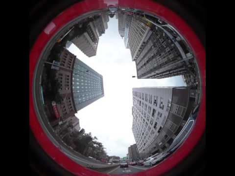 2015.12.3 KODAKPIXPRO SP360 4k Action Camera 台北市街景 測試影片 Taipei city