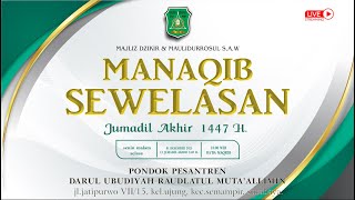 🔴LIVE SEWELASAN JUMADIL AKHIR 1447 H. || PP DARUL UBUDIYAH RAUDLATUL MUTA'ALLIMIN JATIPURWO.
