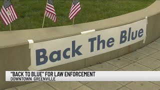 Activists host Back the Blue rally in Greenville