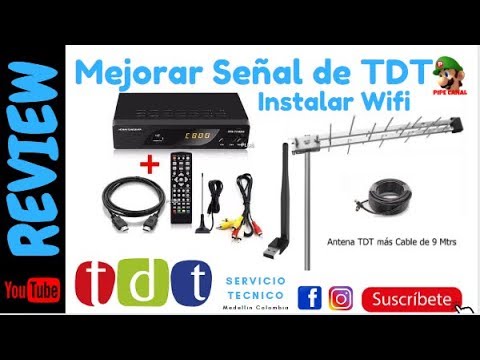 Como Configurar Instalar TDT Con Wifi Y Antena De Aire Para Zona