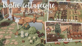 Beautiful Rustic Cottagecore Island: Animal Crossing New Horizons Island Tour