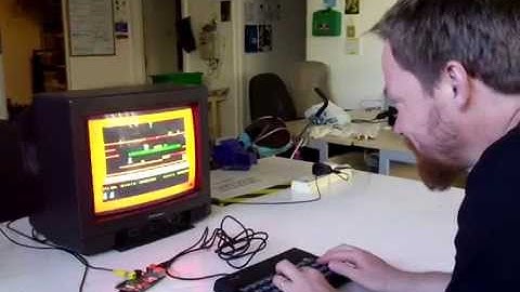 Brian testing the ZX Keyboard