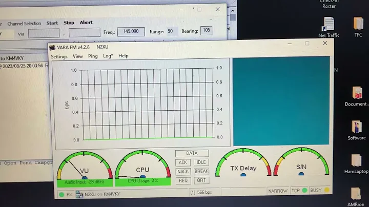Winlink VARA-FM connection attempt