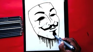 How To Draw A Sketch Of Joker Mask Pencil Drawings Youtube