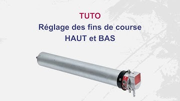 Régler les fins de course haut et bas du moteur tubulaire SIMU