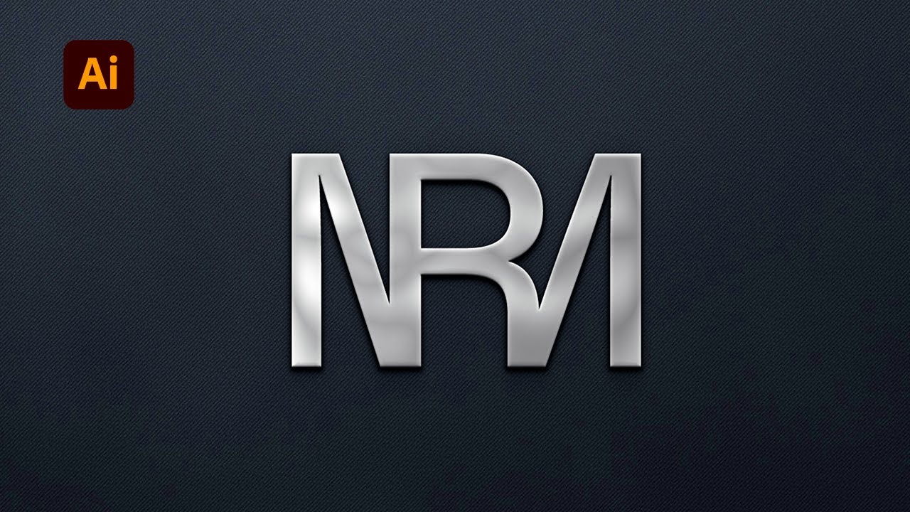 How to make a logo in adobe illustrator | MR Letter Logo Design | Logo design illustrator