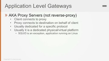 101  Application Level Gateways