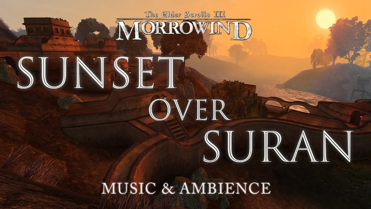 Sunset Over Suran | Peaceful Morrowind Music & Ambience | 3 Hours