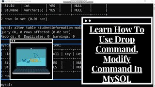 MySQL Database Tutorial #4 | DDL | Learn How To Use Drop Command, Modify Command In MySQL |