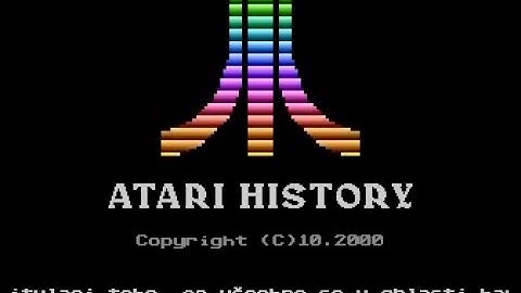 atari history intro for Atari 8-bit