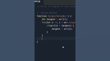 A function for finding largest value in an array ||Array||function #programming #javascript #coding