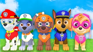 PAW Patrol : Guess The Right Door With Tire Game Mighty Pups Ultimate Rescue Max Level LONG LEGS #10