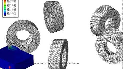 Abaqus CAE explicit shell end milling of 20NiCrMo5 PEEQ example 1