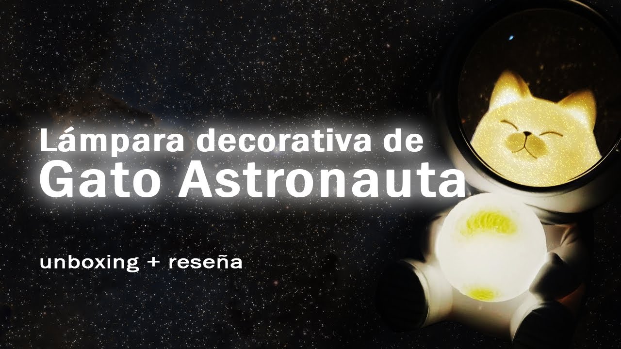 ‍Lampara Astronauta Gatito - Astronaut Cat Lamp