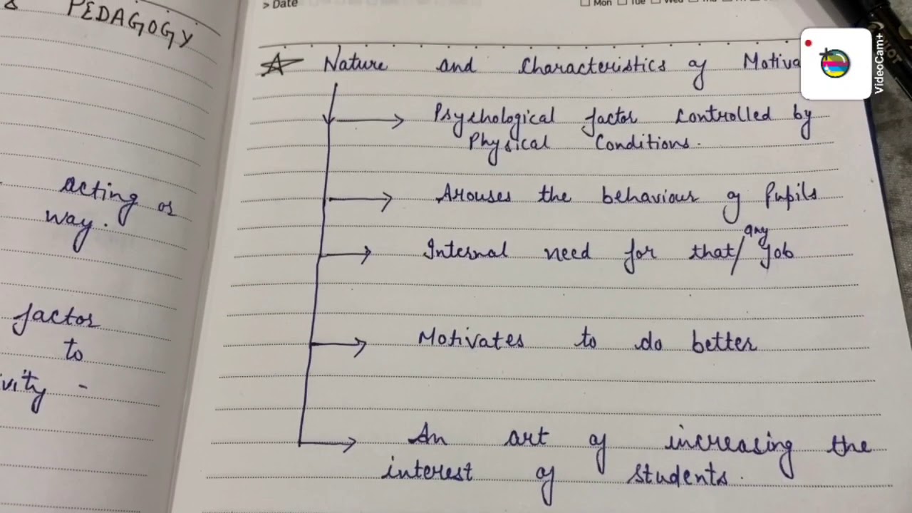 Motivation and characteristics - YouTube