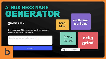 Kinetic Typography Videos for Design.com AI Business Name Generator