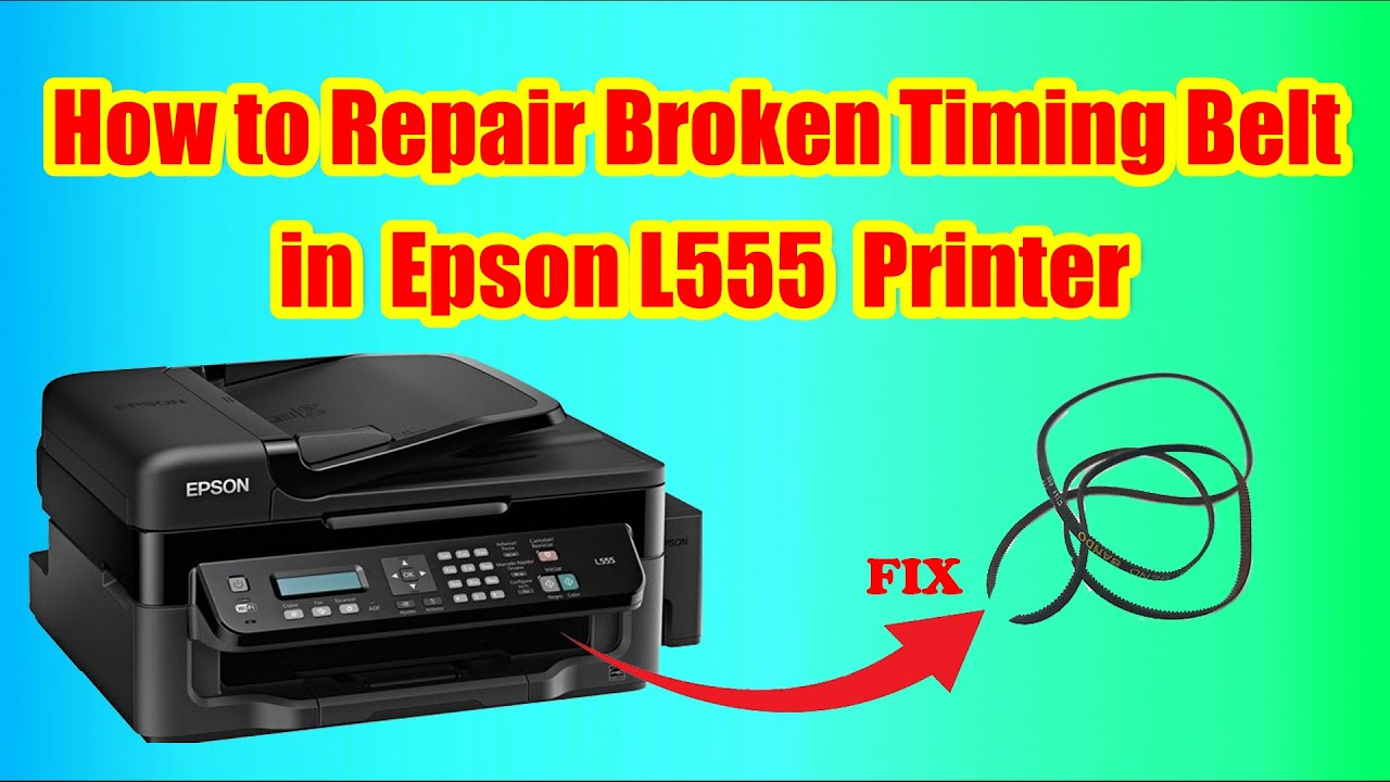 HOW TO REPAIR BROKEN BELT IN EPSON PRINTER - YouTube