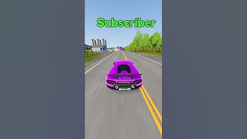 Subscriber vs Not my Subscriber 😂 #shorts #beamng