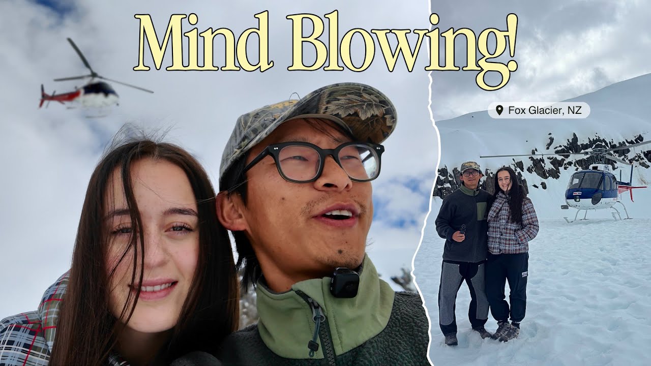 Мы пролетели на вертолете и приземлились на леднике в Новой Зеландии 🚁❄️ | Пара из племени Нага и...